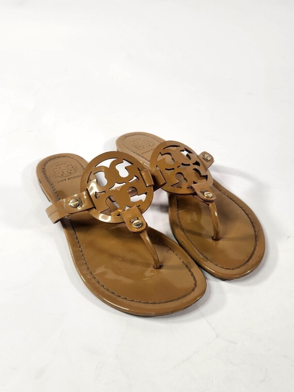 Tory Burch Miller Tan Sandals Size7